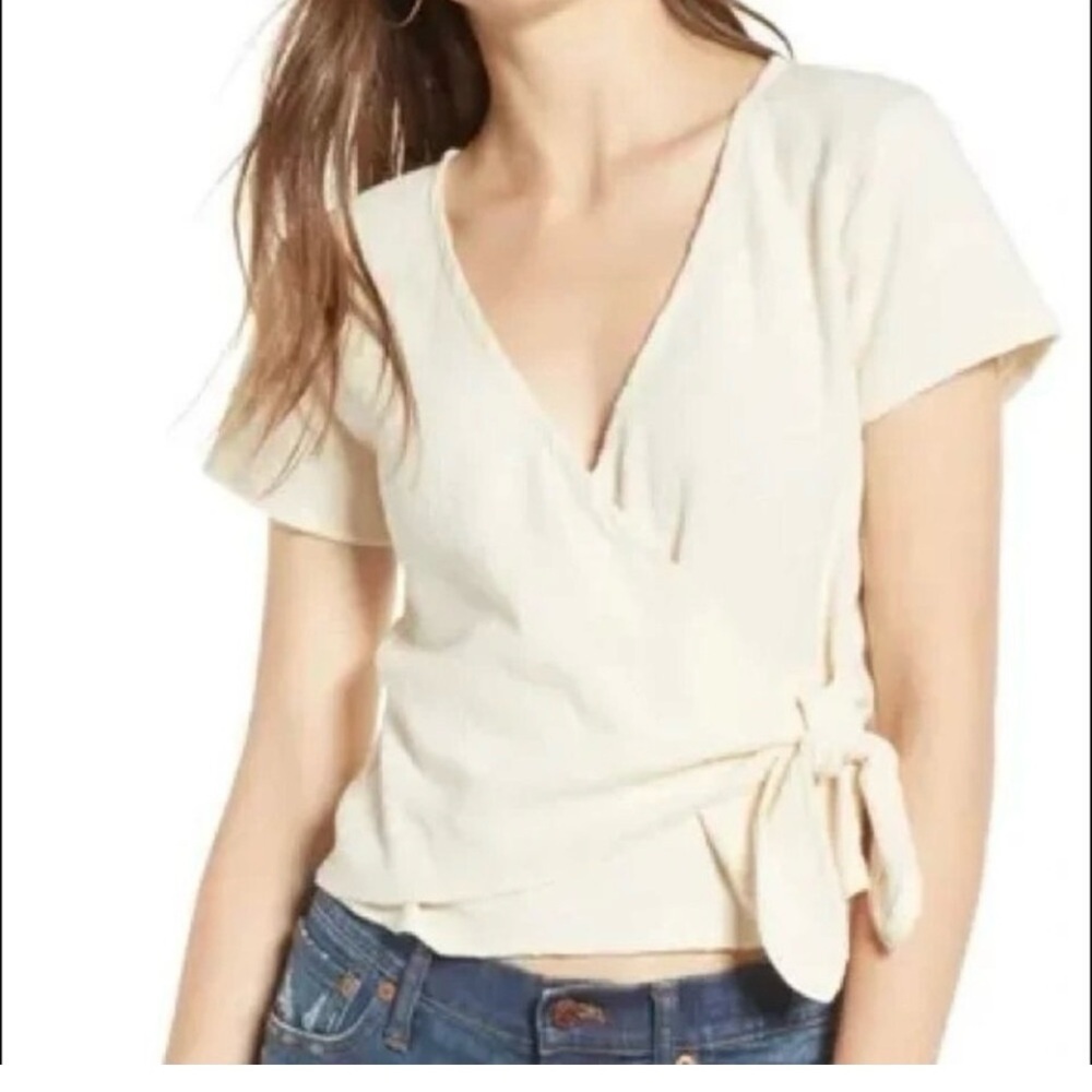 Madewell  Wrap-Tie Top Sz L